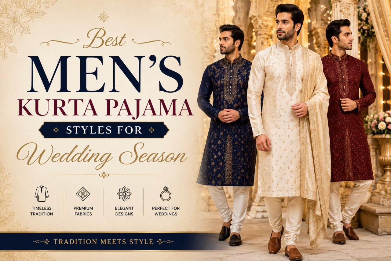 Best Men’s Kurta Pajama Styles for Wedding Season