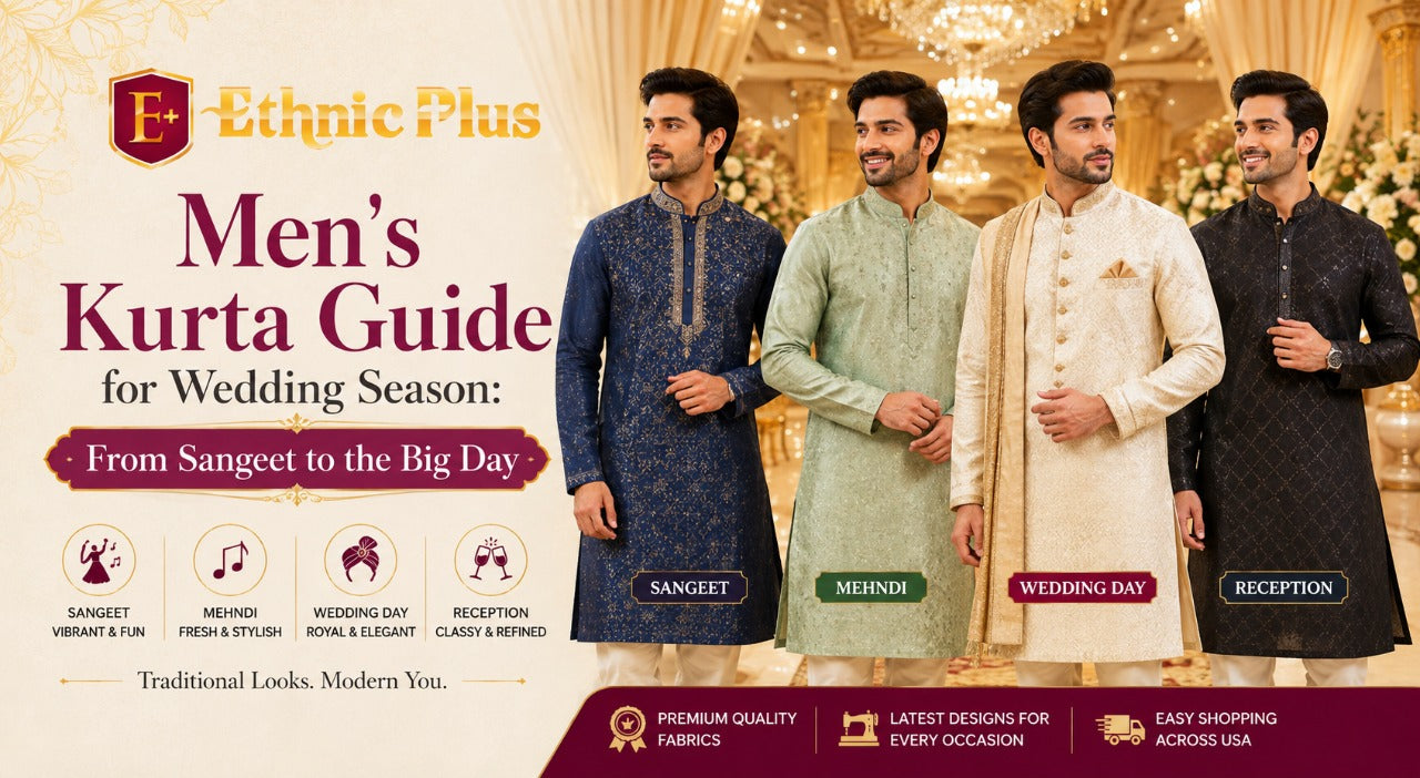 Men's Kurta Guide for Wedding Season: From Sangeet to the Big Day