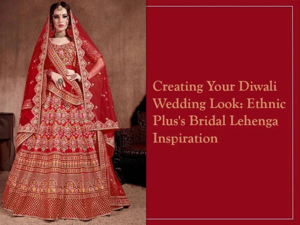 Woman in traditional red bridal lehenga with gold embroidery and dupatta, Indian ethnic wear
