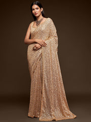 Sequined Georgette Party Wear Saree