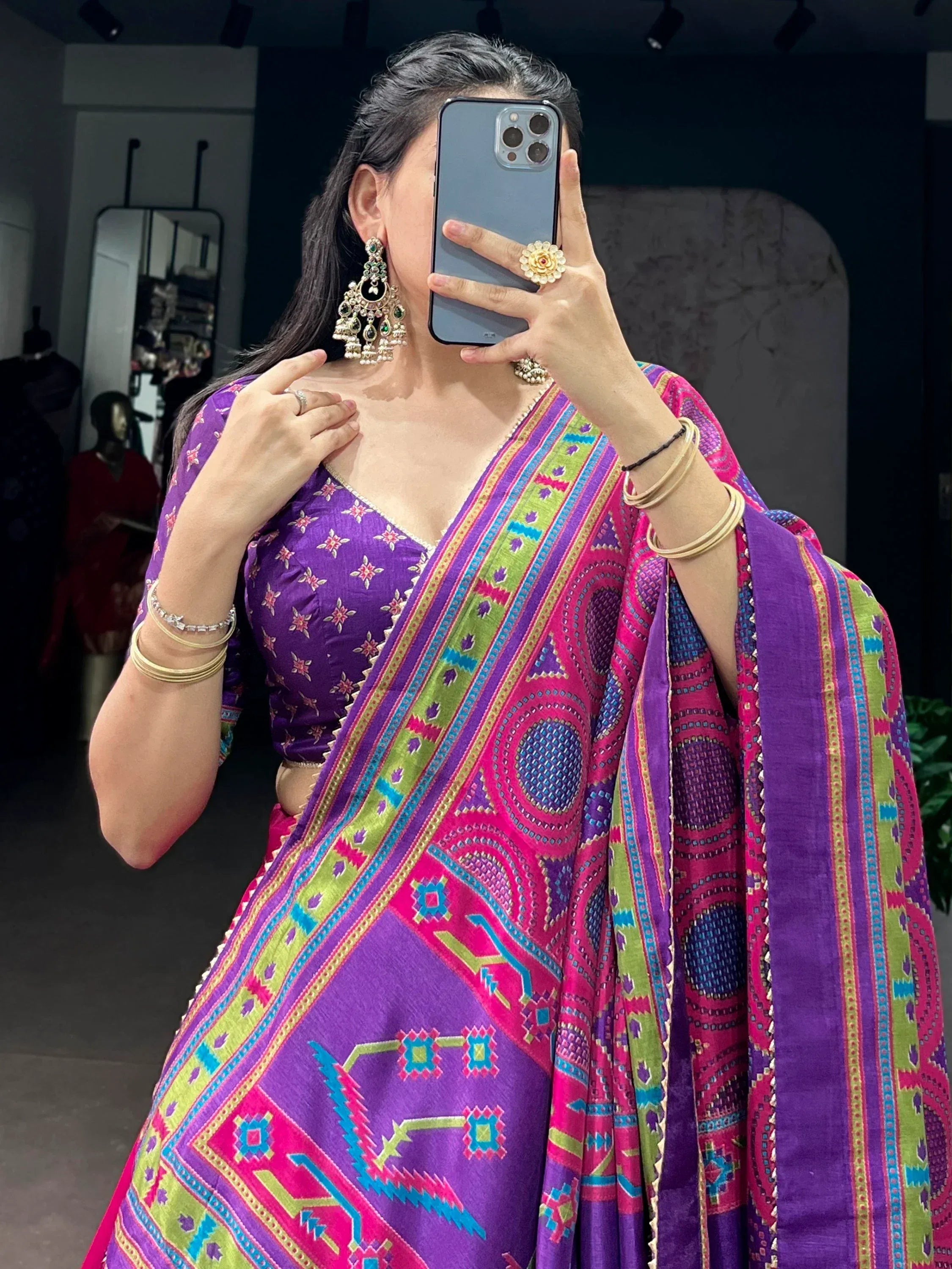 Pretty Pink Digital Printed Silk Designer Lehenga Choli With Dupatta