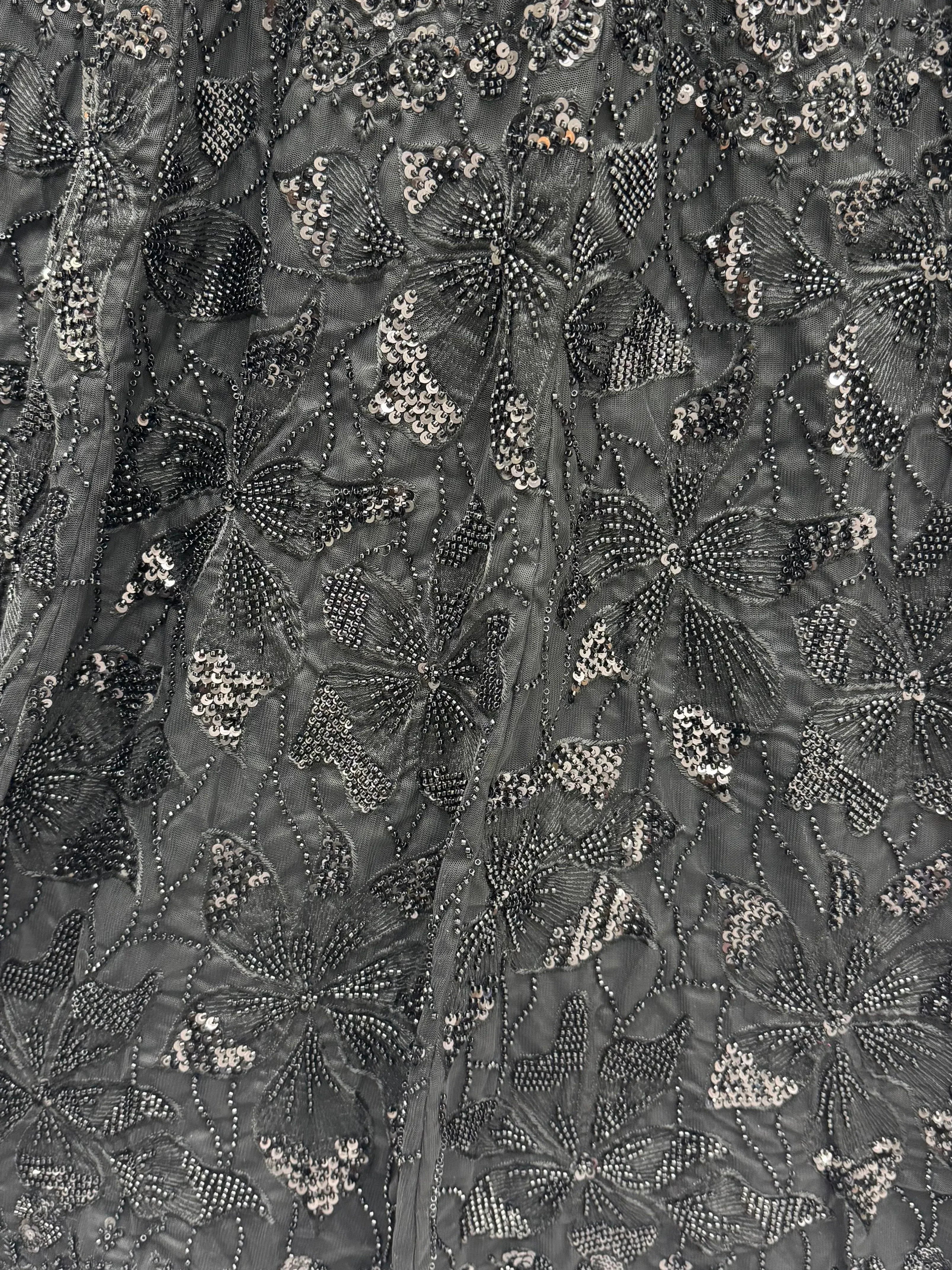 Monochrome Black Sequins Net Party Wear Lehenga Choli With Dupatta