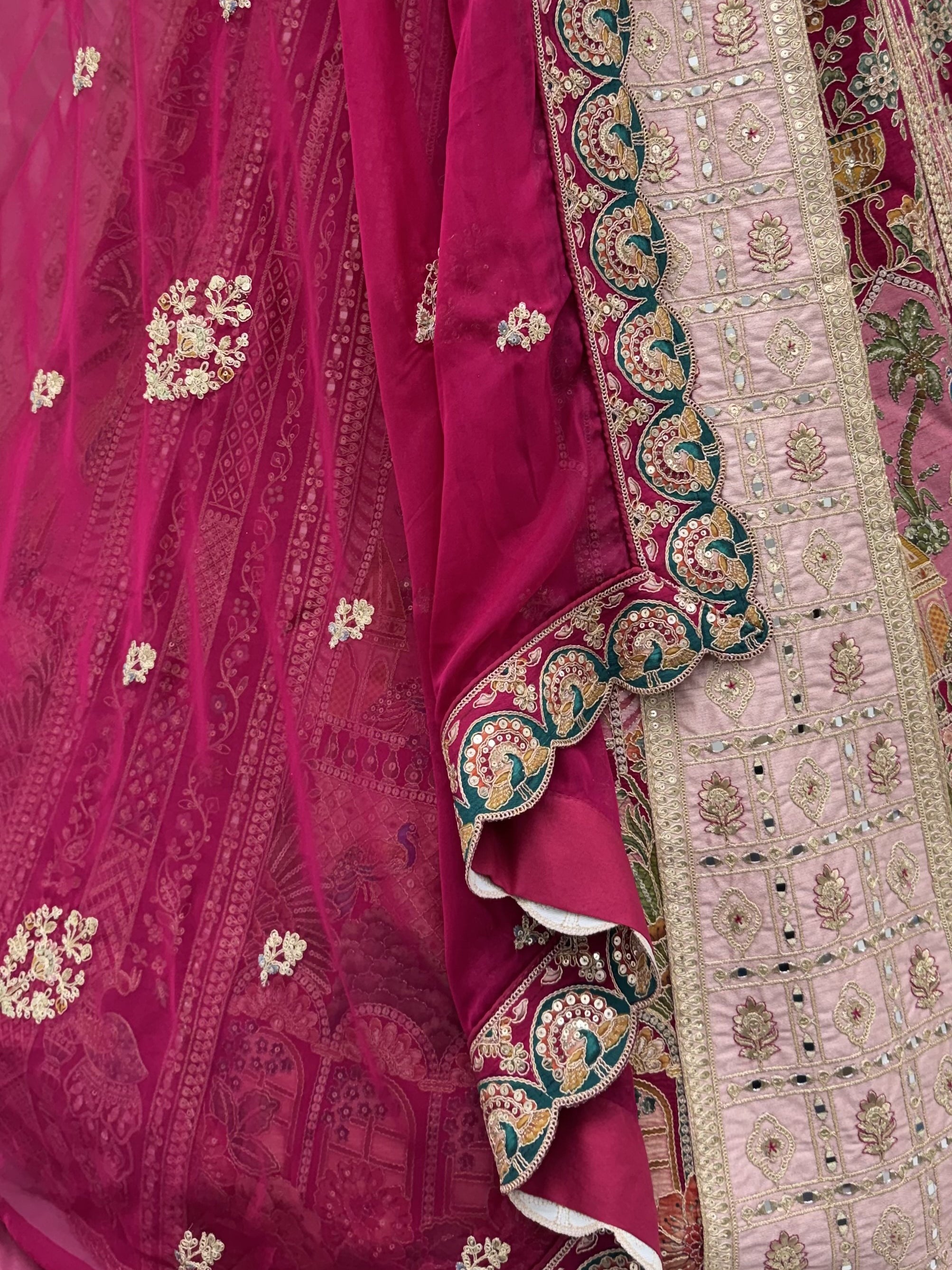 Exclusive Wine Dori Embroidery Banarasi Bridal Lehenga Choli With Dupatta