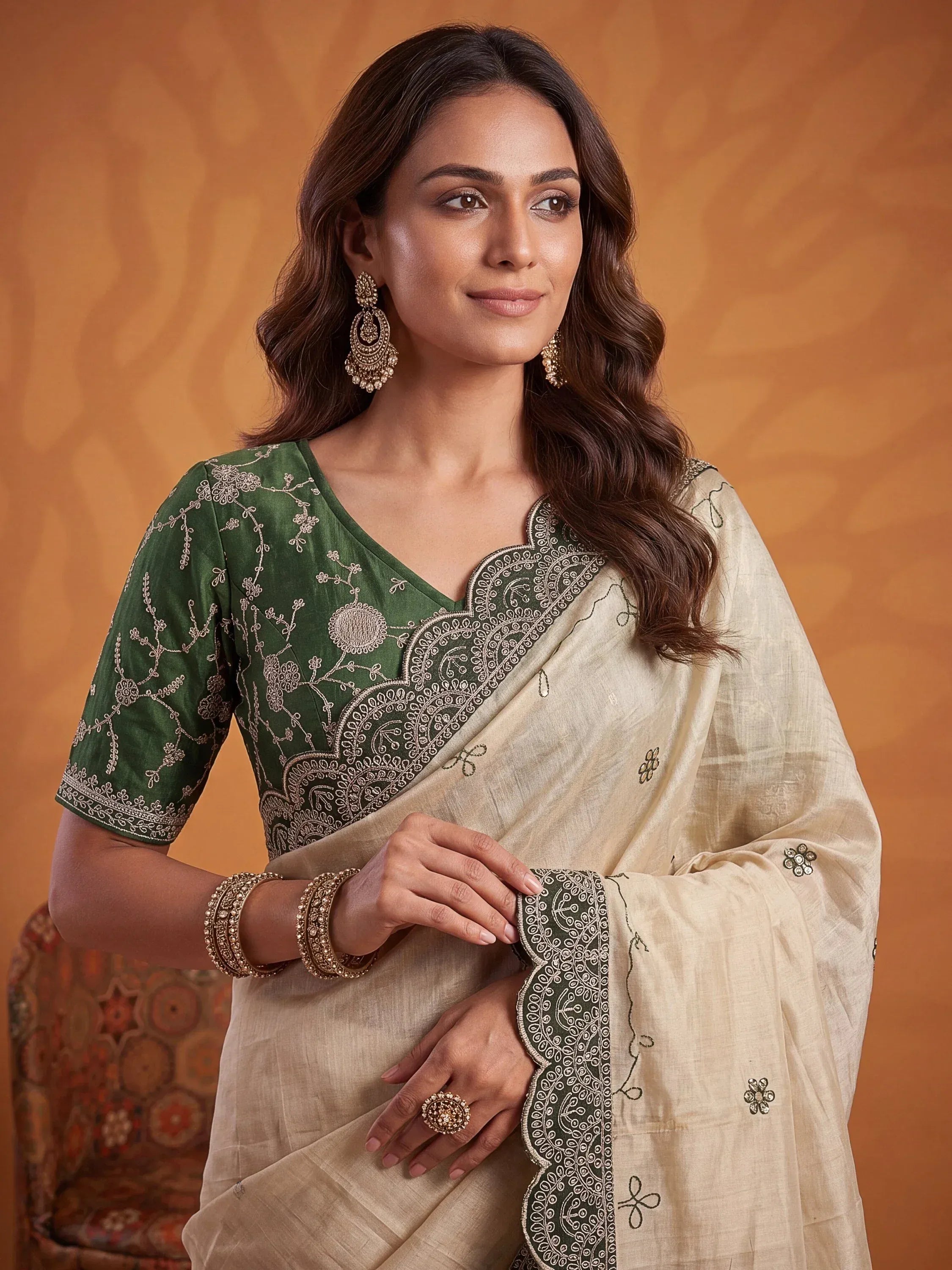 Alluring Green Dori Embroidery Silk Marriage Wear Saree With Blouse