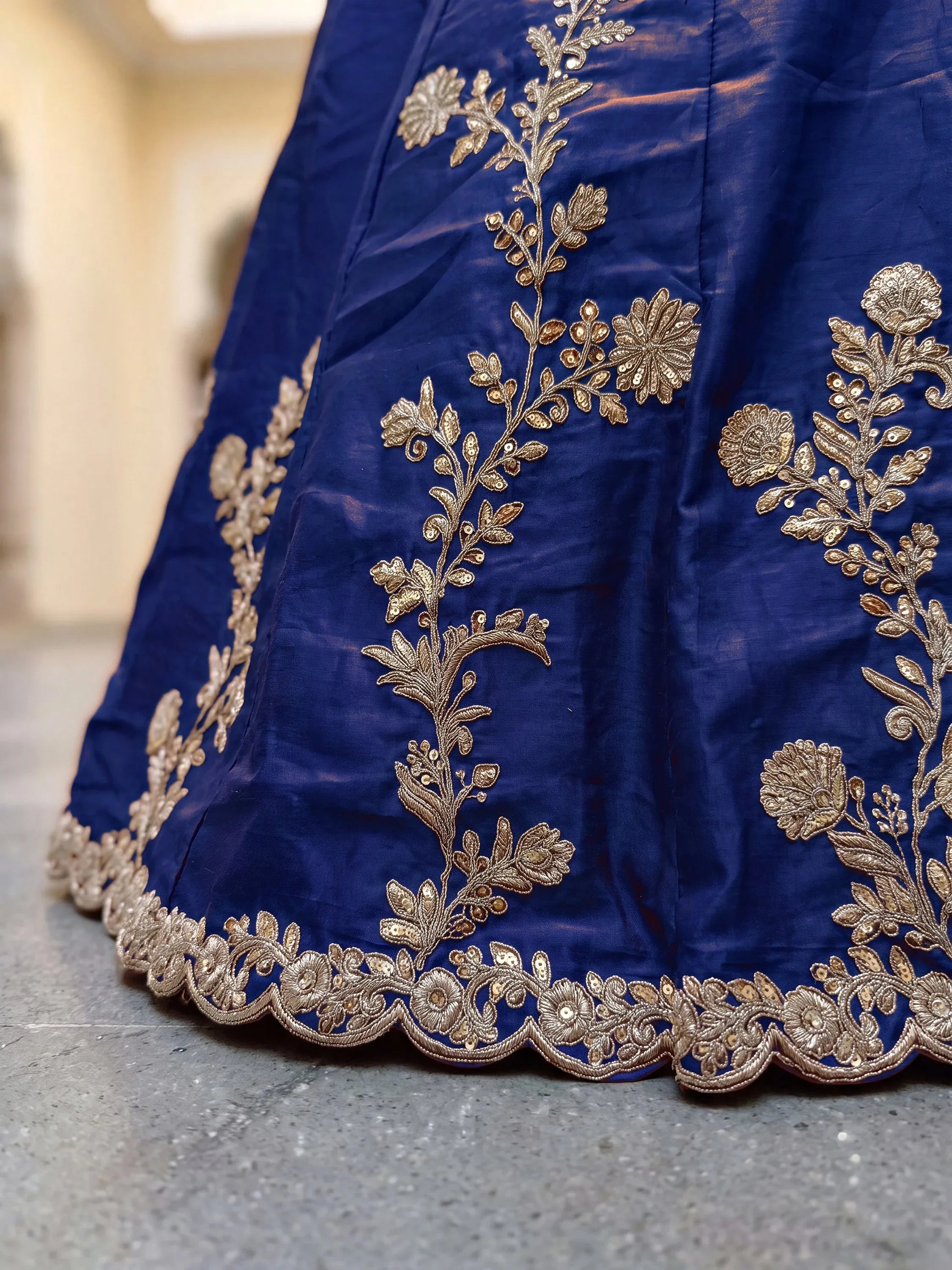 Sparkling Blue Sequins Silk Event Wear Lehenga Choli With Dupatta