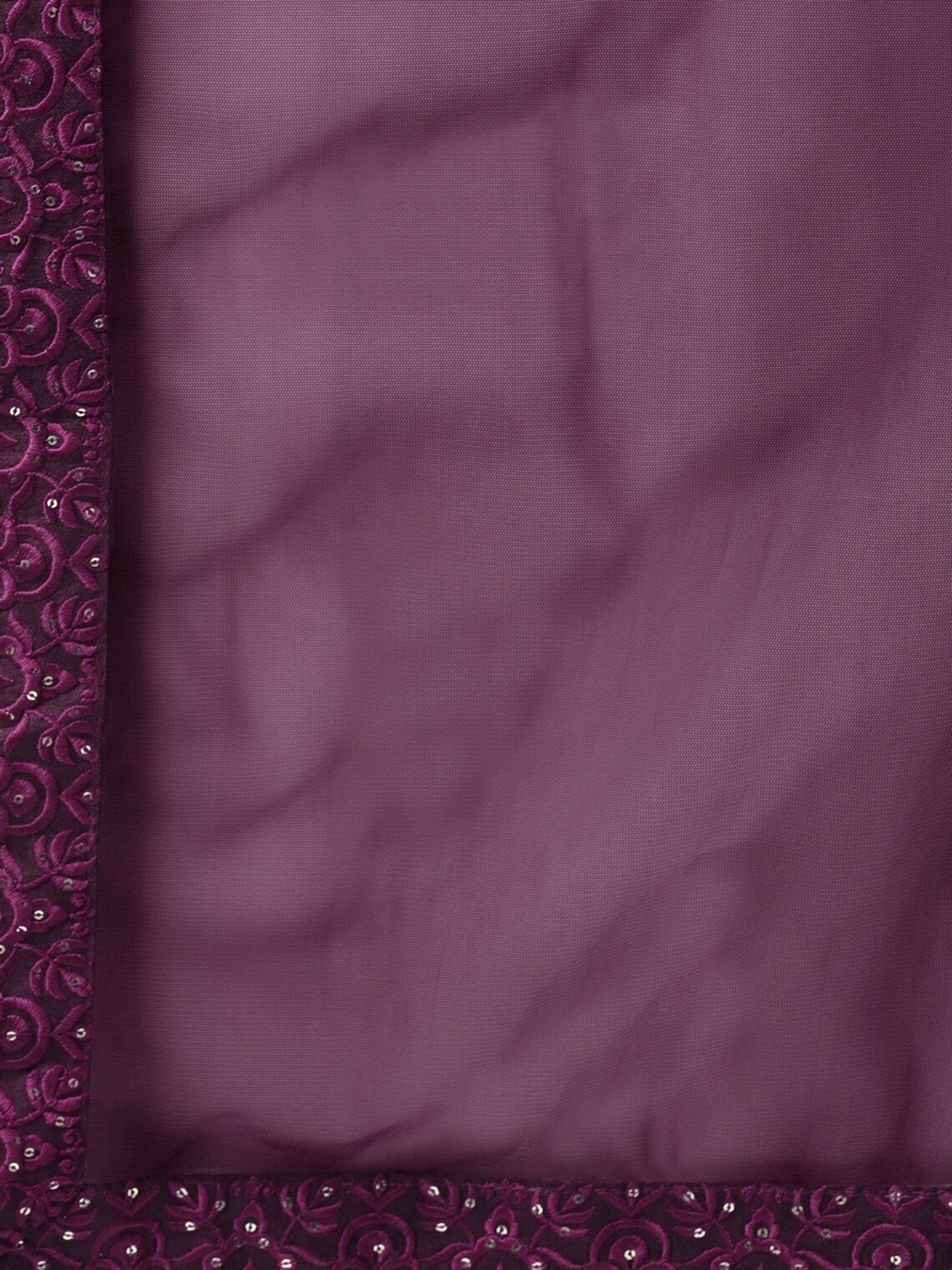 Elegant Purple Sequins Net Bridesmaid Lehenga Choli With Dupatta