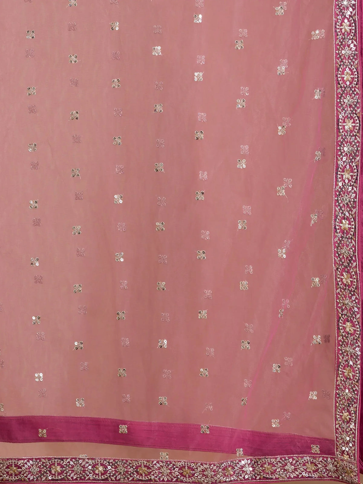 Alluring Pink Sequins Georgette Engagement Wear Lehenga Choli