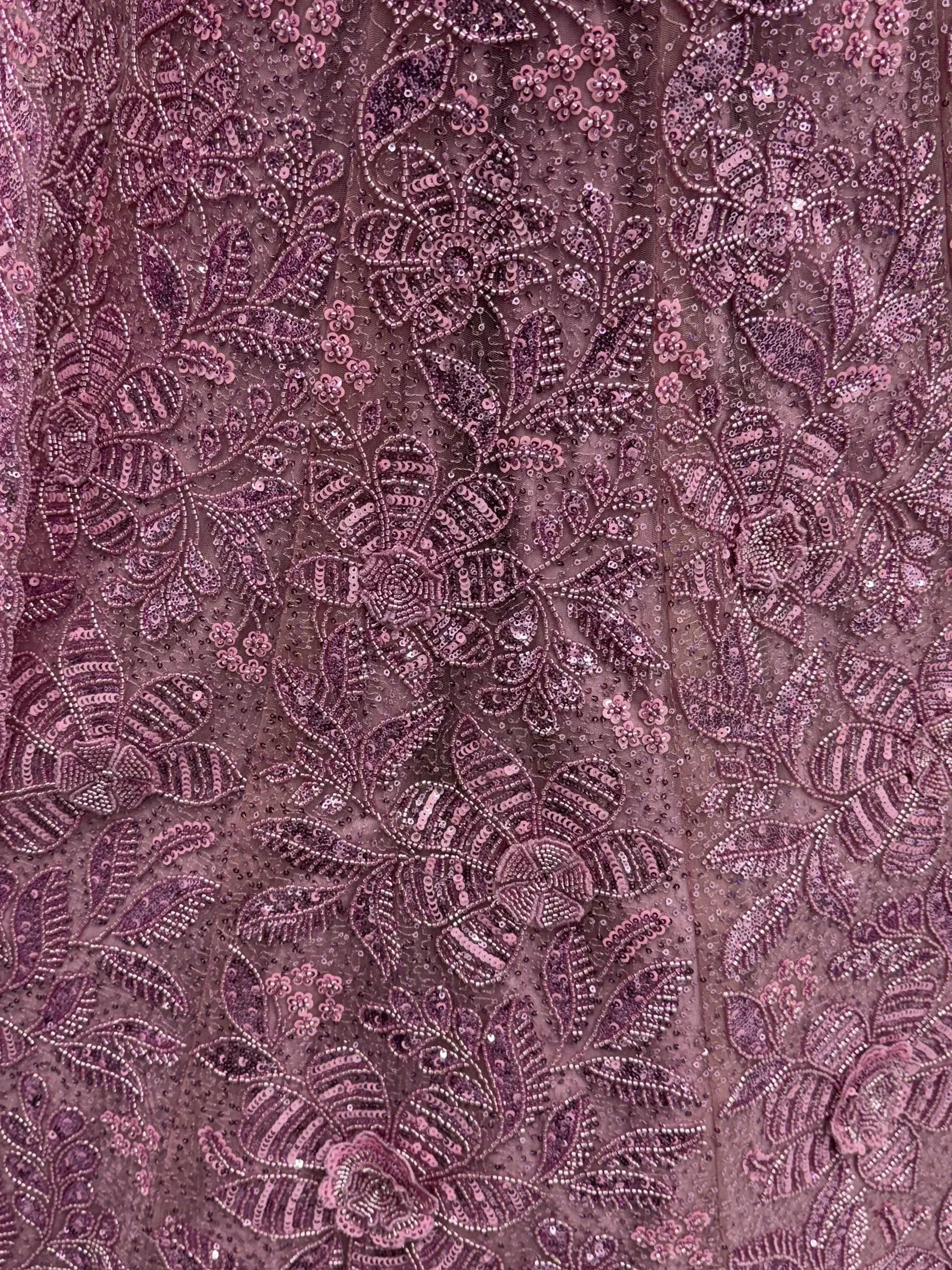 Impressive Purple Sequins Net Reception Wear Lehenga Choli