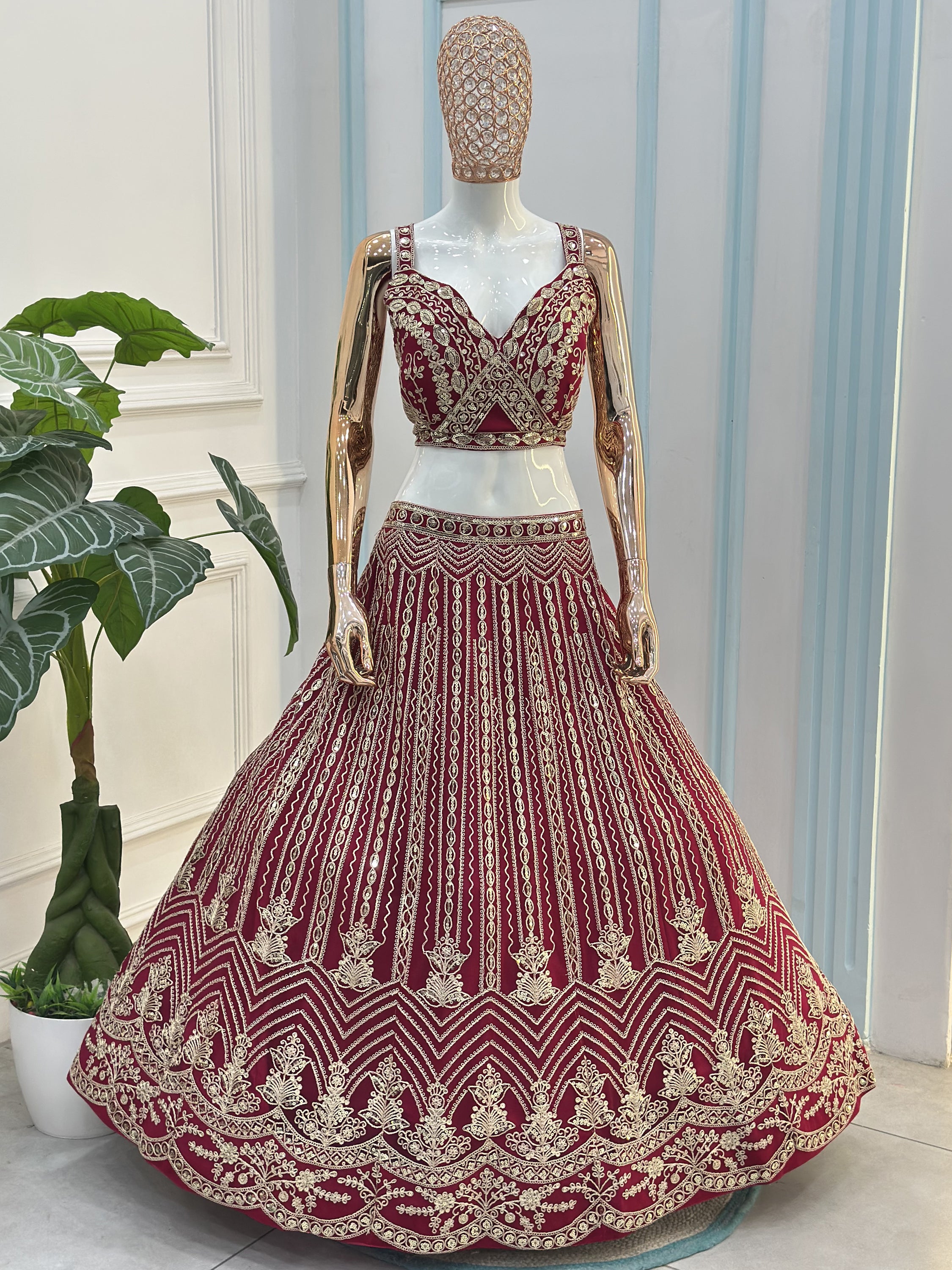 Terrific Pink Codding Embroidered Net Engagement Wear Lehenga Choli