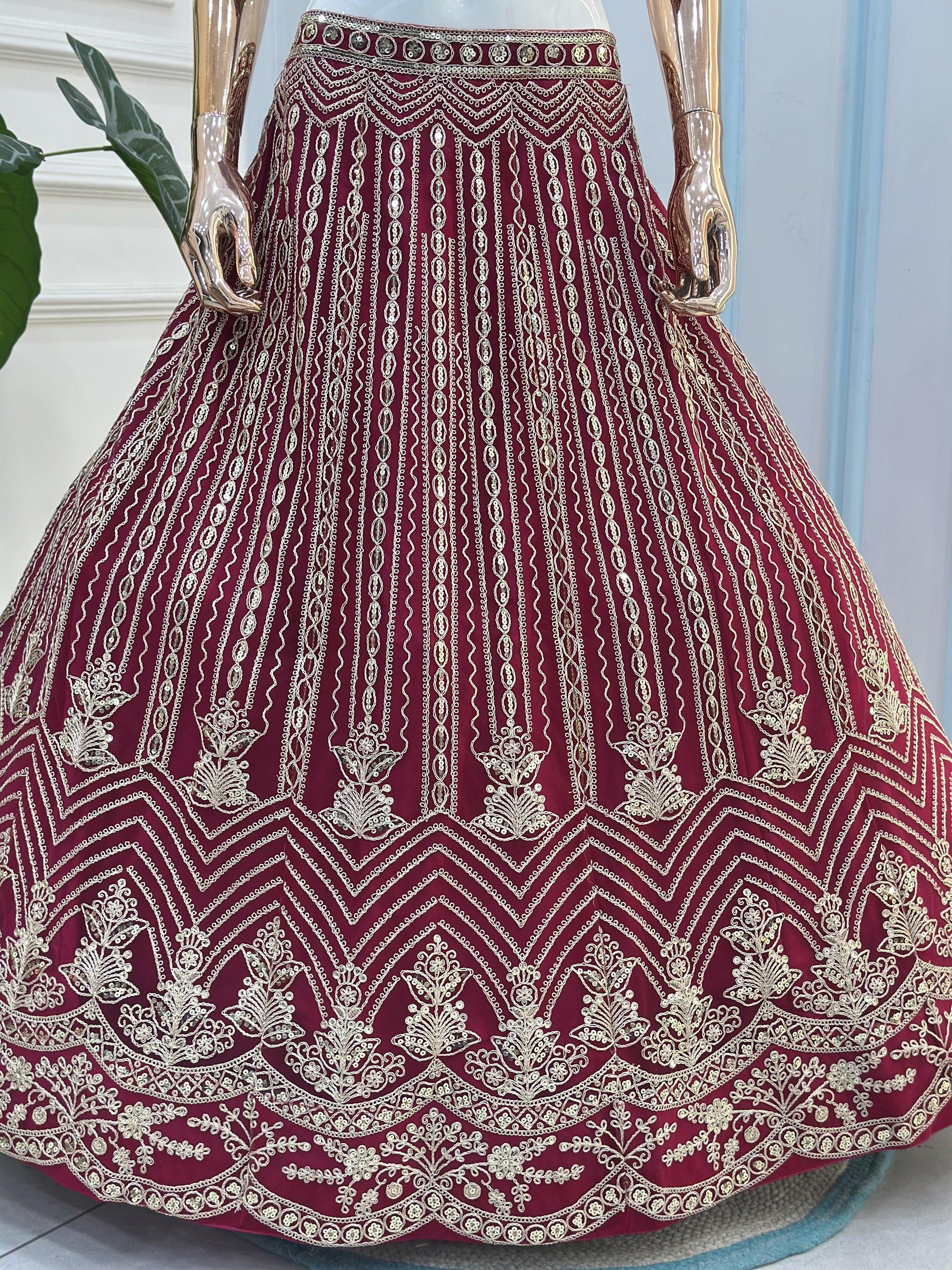 Terrific Pink Codding Embroidered Net Engagement Wear Lehenga Choli