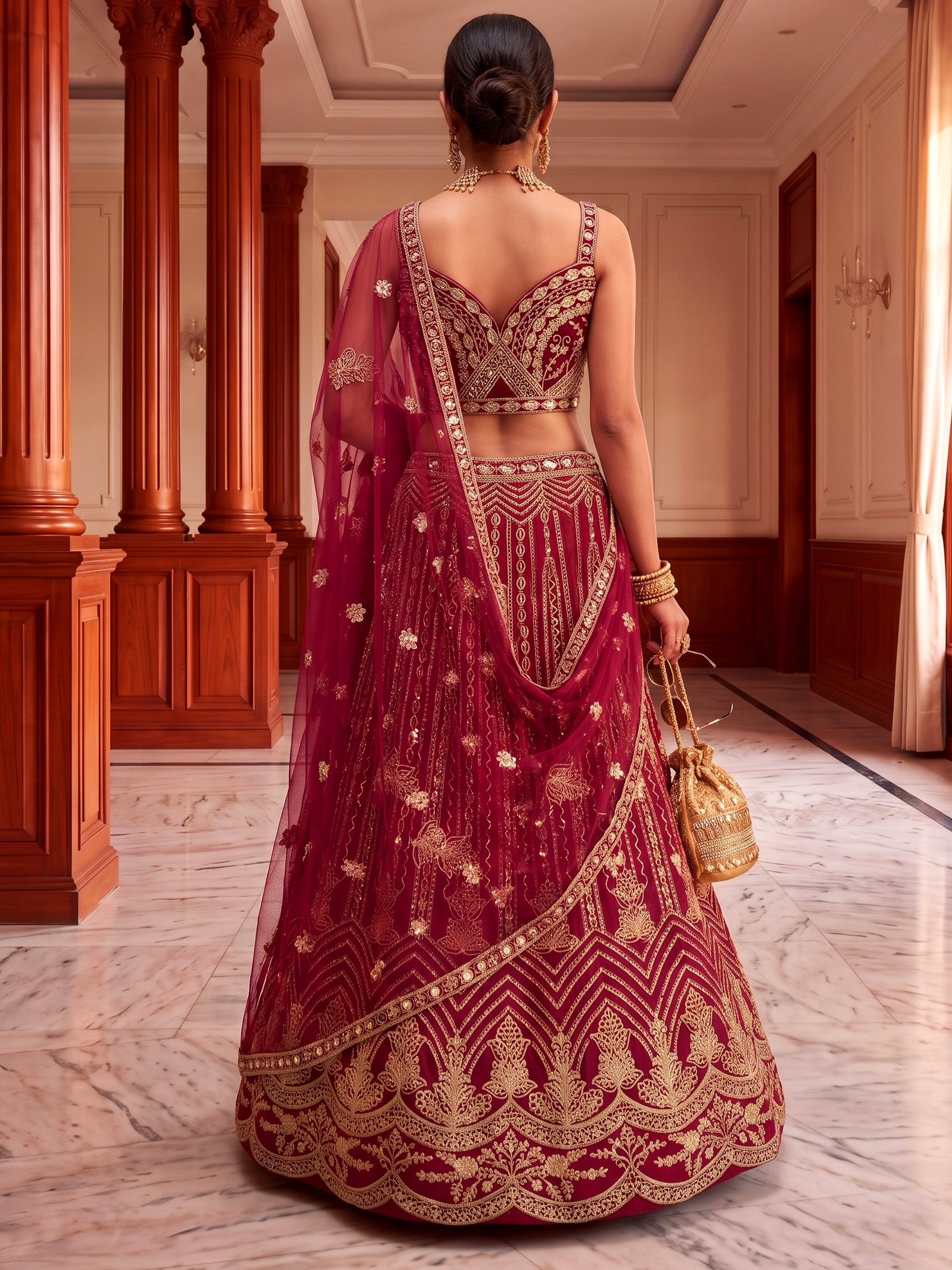 Terrific Pink Codding Embroidered Net Engagement Wear Lehenga Choli