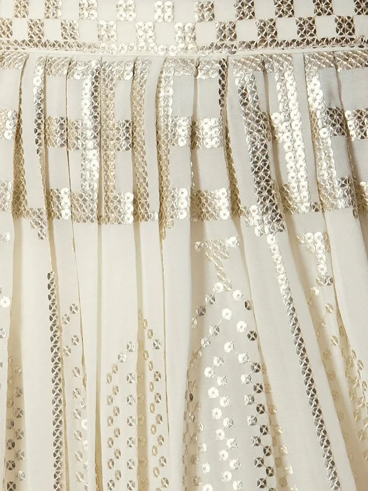 Mesmerizing White Sequins Georgette Lehenga Choli With Dupatta - Ethnic Plus In