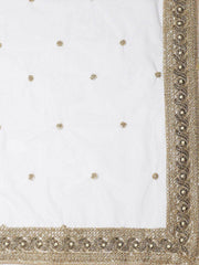 Grey & Red Printed Semi-Stitched Myntra Lehenga & Unstitched Blouse with Dupatta