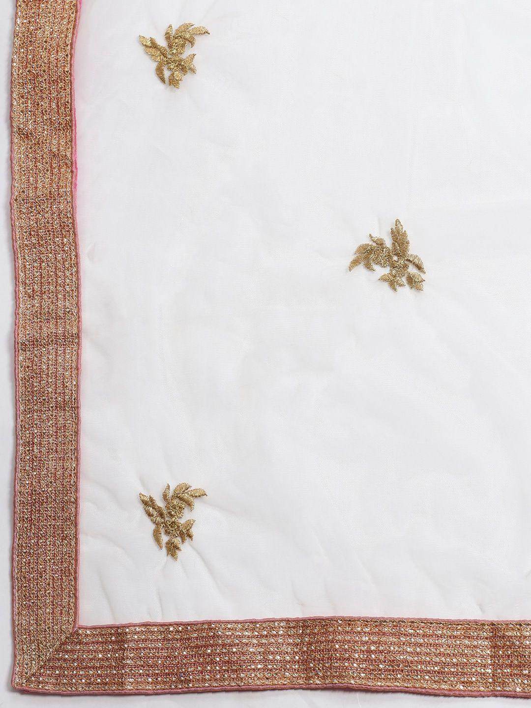 Purple & Peach-Coloured Semi-Stitched Myntra Lehenga with Unstiched Choli