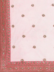 Green Semi-Stitched Myntra Lehenga & Unstitched Blouse with 2 Dupattas