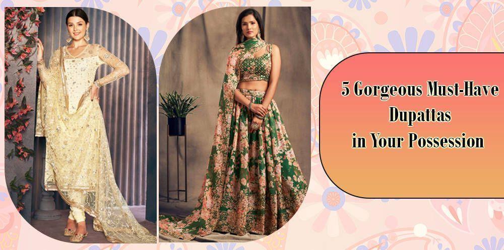 Women in stylish Indian ethnic wear featuring beautiful dupattas, Ethnic Plus collection