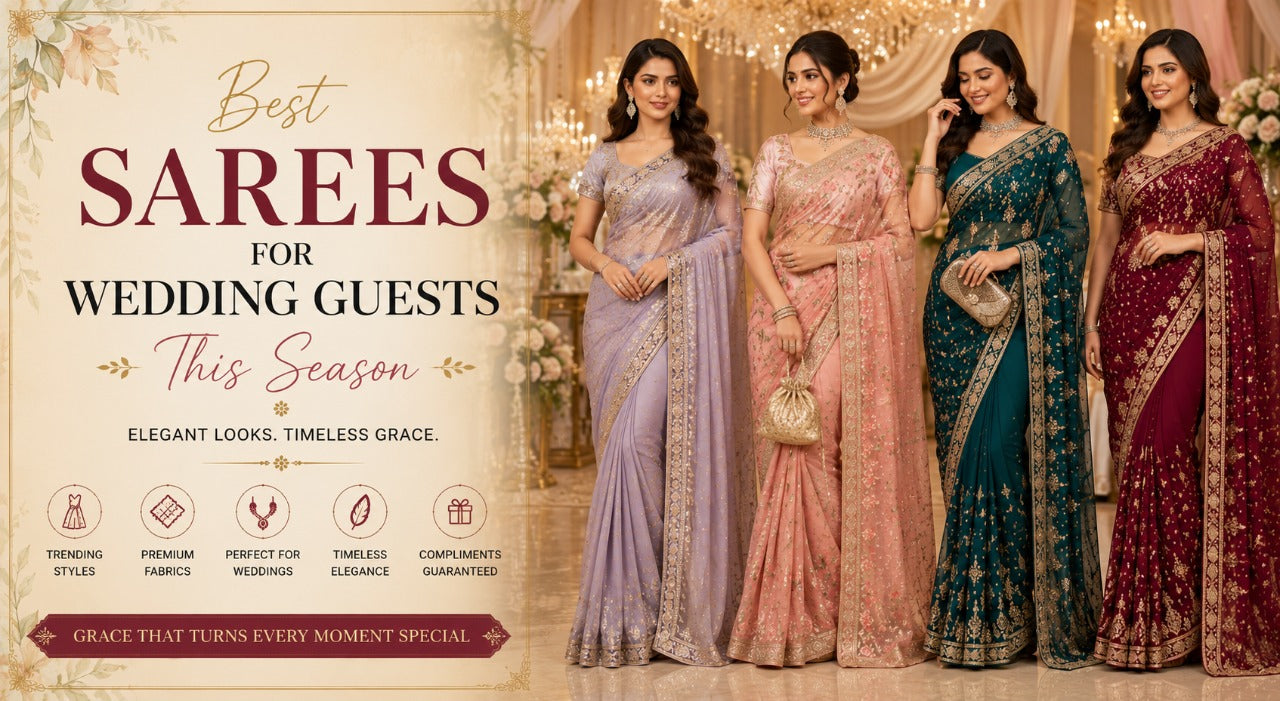Best Sarees For Wedding Guests This Season