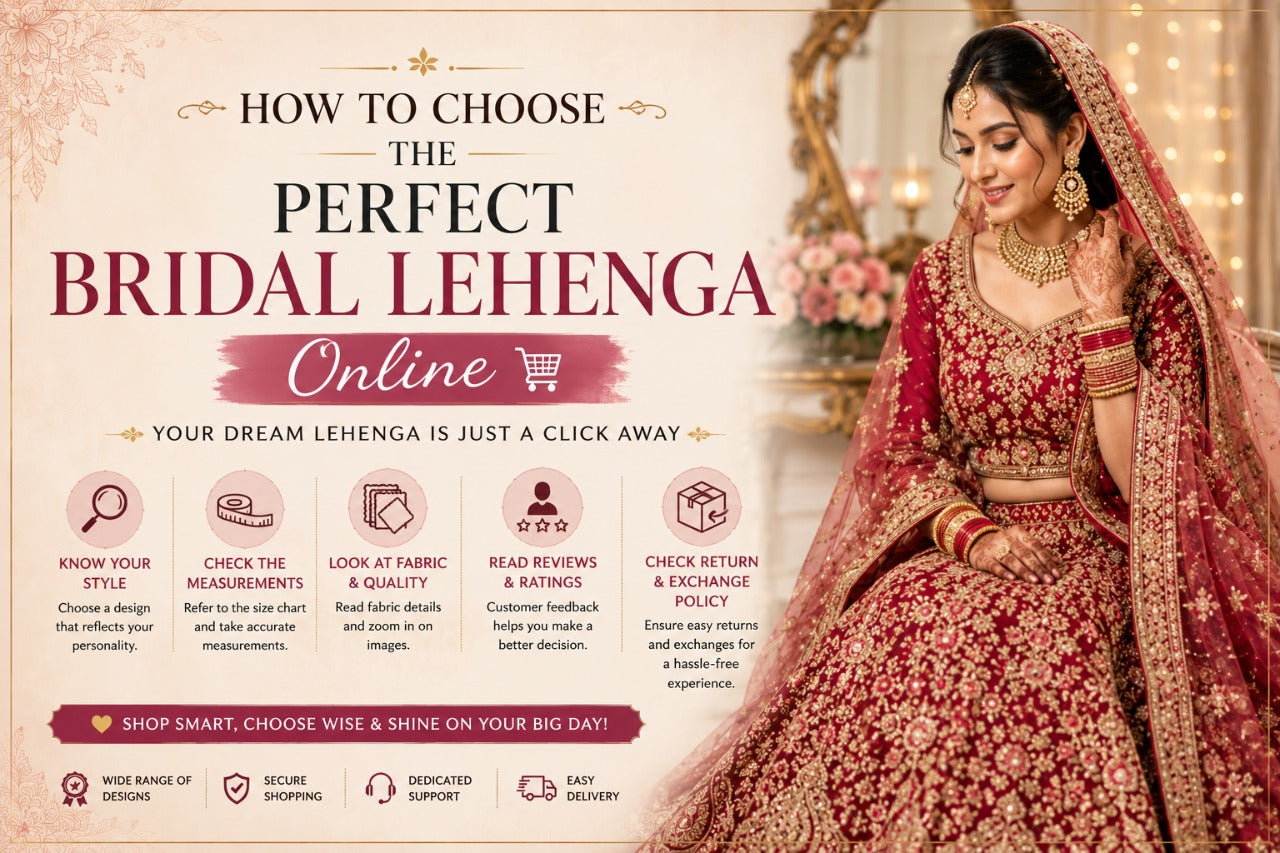 How to Choose the Perfect Bridal Lehenga Online
