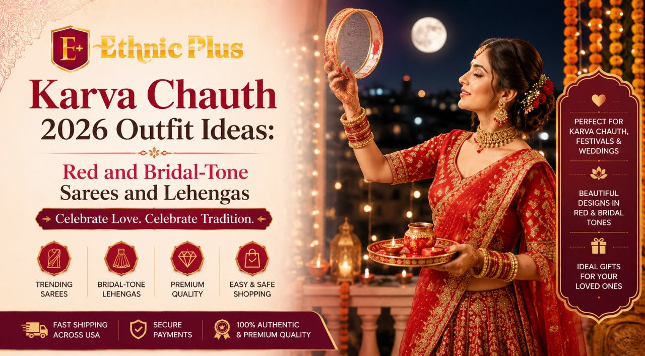 Karva Chauth 2026 Outfit Ideas: Red and Bridal-Tone Sarees and Lehengas