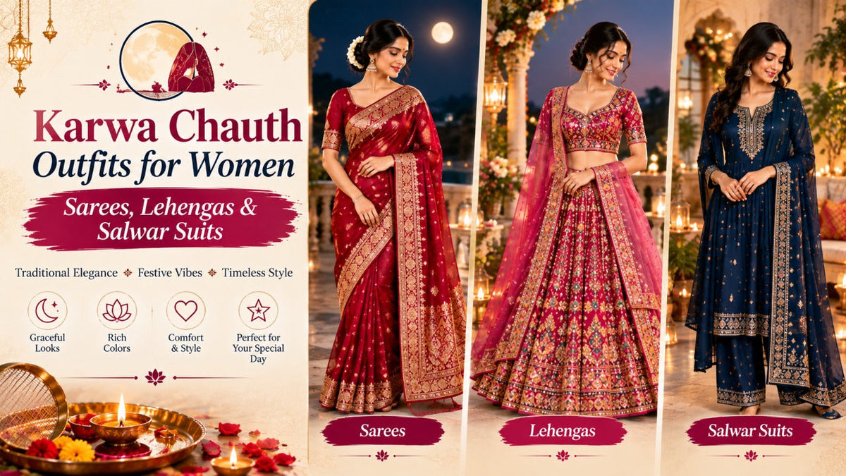 Karwa Chauth Outfits for Women: Sarees, Lehengas & Salwar Suits
