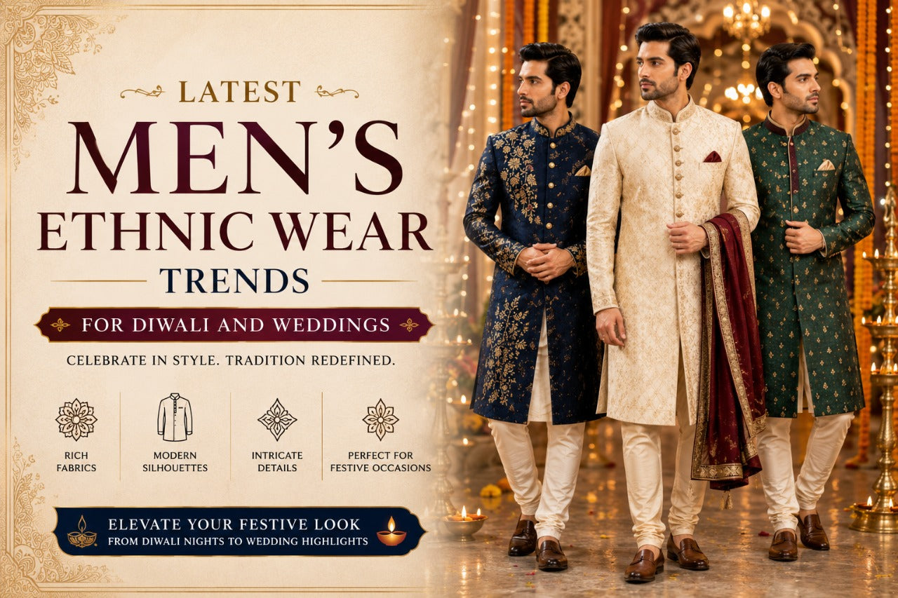 Latest Men’s Ethnic Wear Trends for Diwali and Weddings