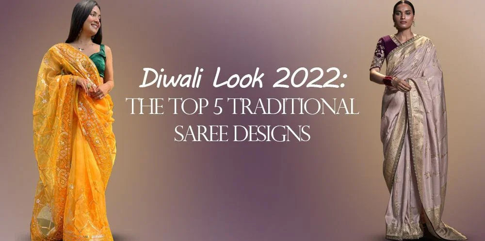 Women in vibrant traditional sarees, showcasing Diwali ethnic wear styles for 2022