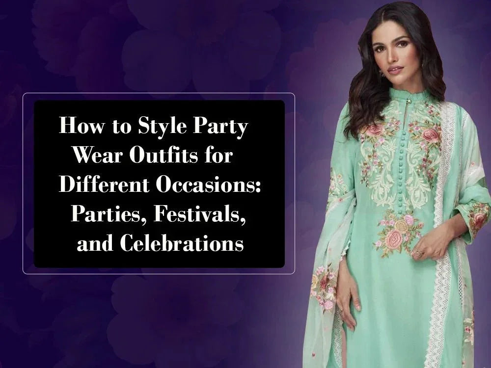How to Style Party Wear Outfits for Different Occasions: Parties, Festivals, and Celebrations - Ethnic Plus In