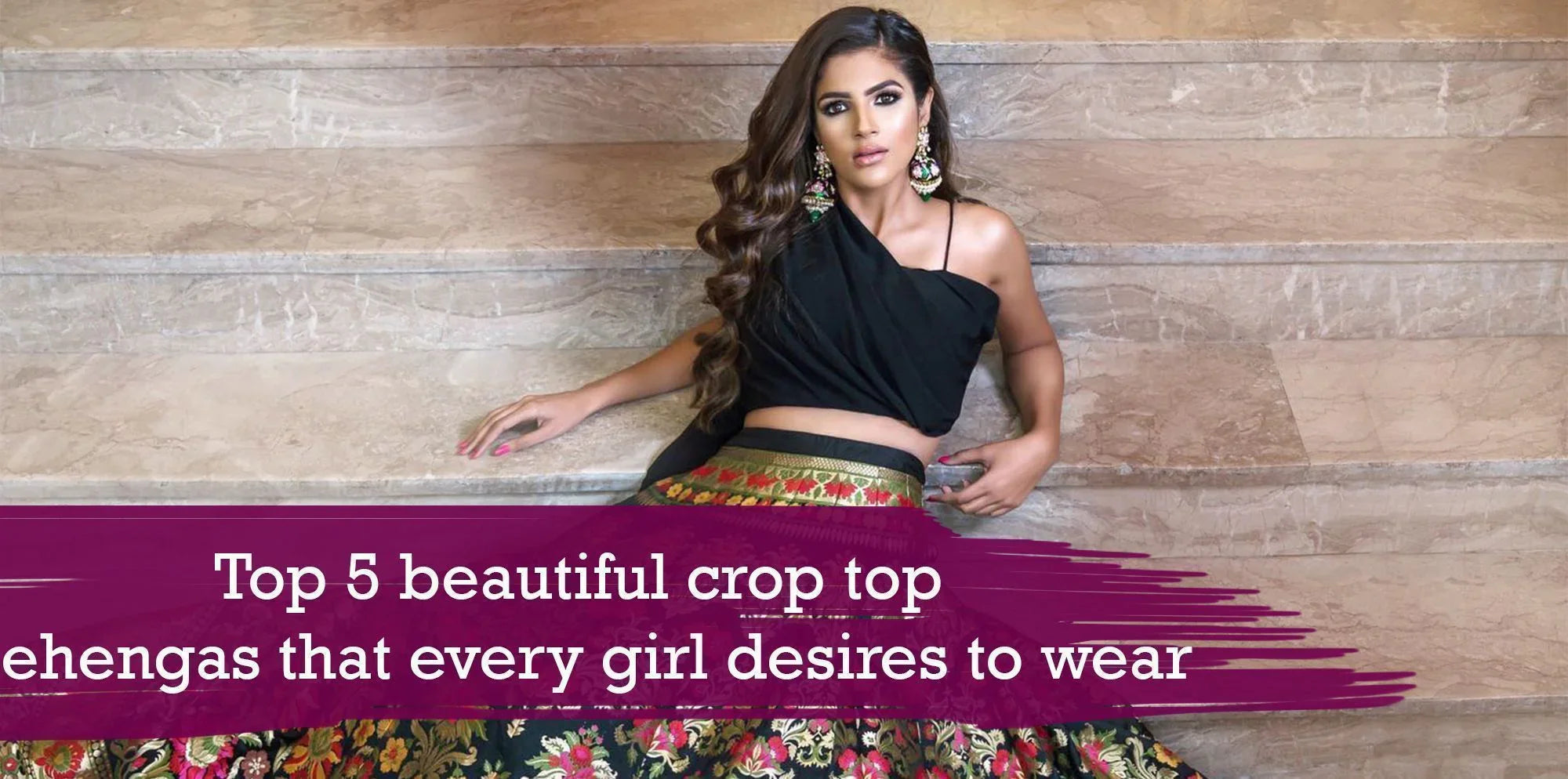 Top 5 beautiful crop top lehengas that every girl desires to wear - Ethnic Plus In