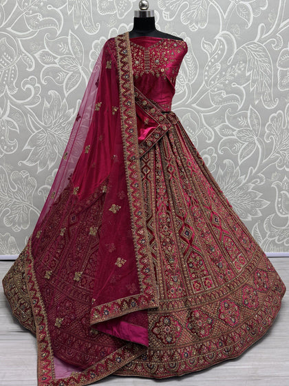 Multicolour Bridal Lehenga Choli - Ethnic Plus In