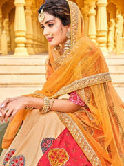 Fascinating Multi-Color Digital Printed Silk Lehenga Choli