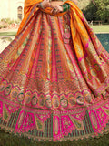 Rich Mustard Yellow Banarasi Silk Designer Lehenga Choli With Dupatta