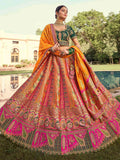 Rich Mustard Yellow Banarasi Silk Designer Lehenga Choli With Dupatta
