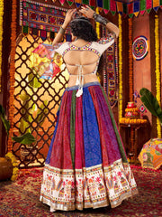 Mesmerizing Multi-Color Georgette Bandhani Print Lehenga Choli