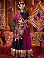 Impressive Multi-Color Mirror Work Navratri Special Lehenga Choli