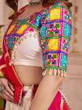 Alluring Multi-Color Cotton Embroidered Navratri Wear Lehenga Choli