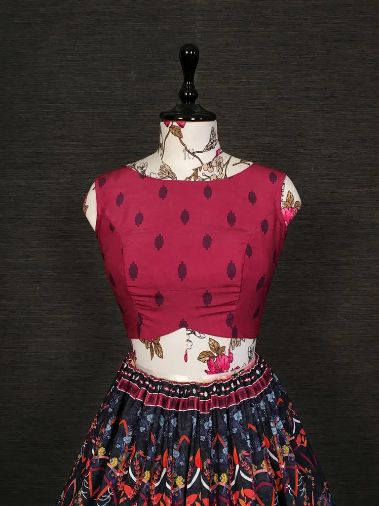 Precious Multi-Color Silk Digital Printed Traditional Lehenga Choli