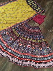 Precious Multi-Color Silk Digital Printed Traditional Lehenga Choli