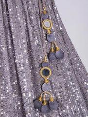 Engaging Light Purple Sequins Embroidered Georgette Lehenga Choli