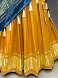 Capricious Yellow Gaji Silk Haldi Wear Lehenga Choli With Dupatta