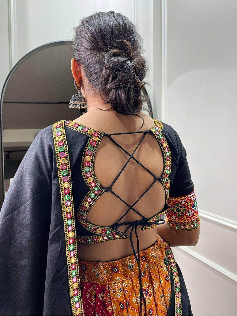 Captivating Multi-Color Printed Pure Cotton Navratri Lehenga Choli