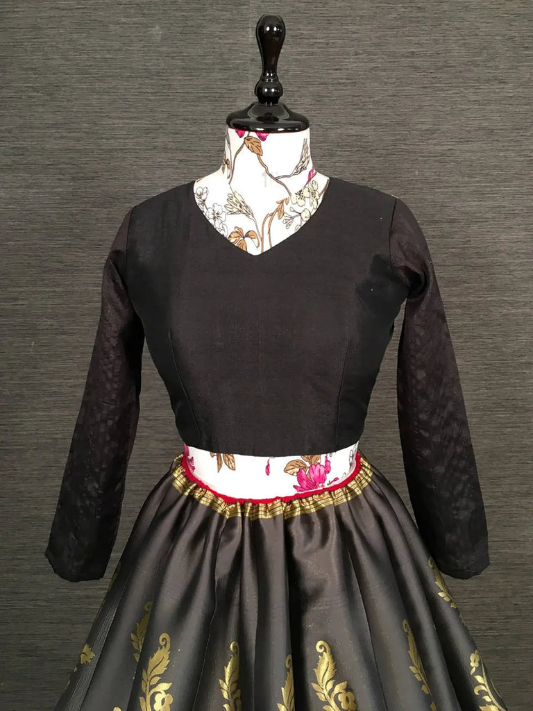 Gorgeous Grey Silk Zari Weaving Festival Wear Lehenga Choli