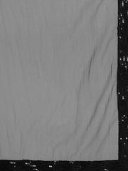 Black Embroidered Sequinned Semi-stitched Myntra Lehenga & Blouse With Dupatta