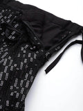 Black Embroidered Sequinned Semi-stitched Myntra Lehenga & Blouse With Dupatta