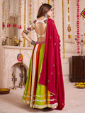 Adorable Multi-Color Cotton Mirror Work Navratri Wear Lehenga Choli