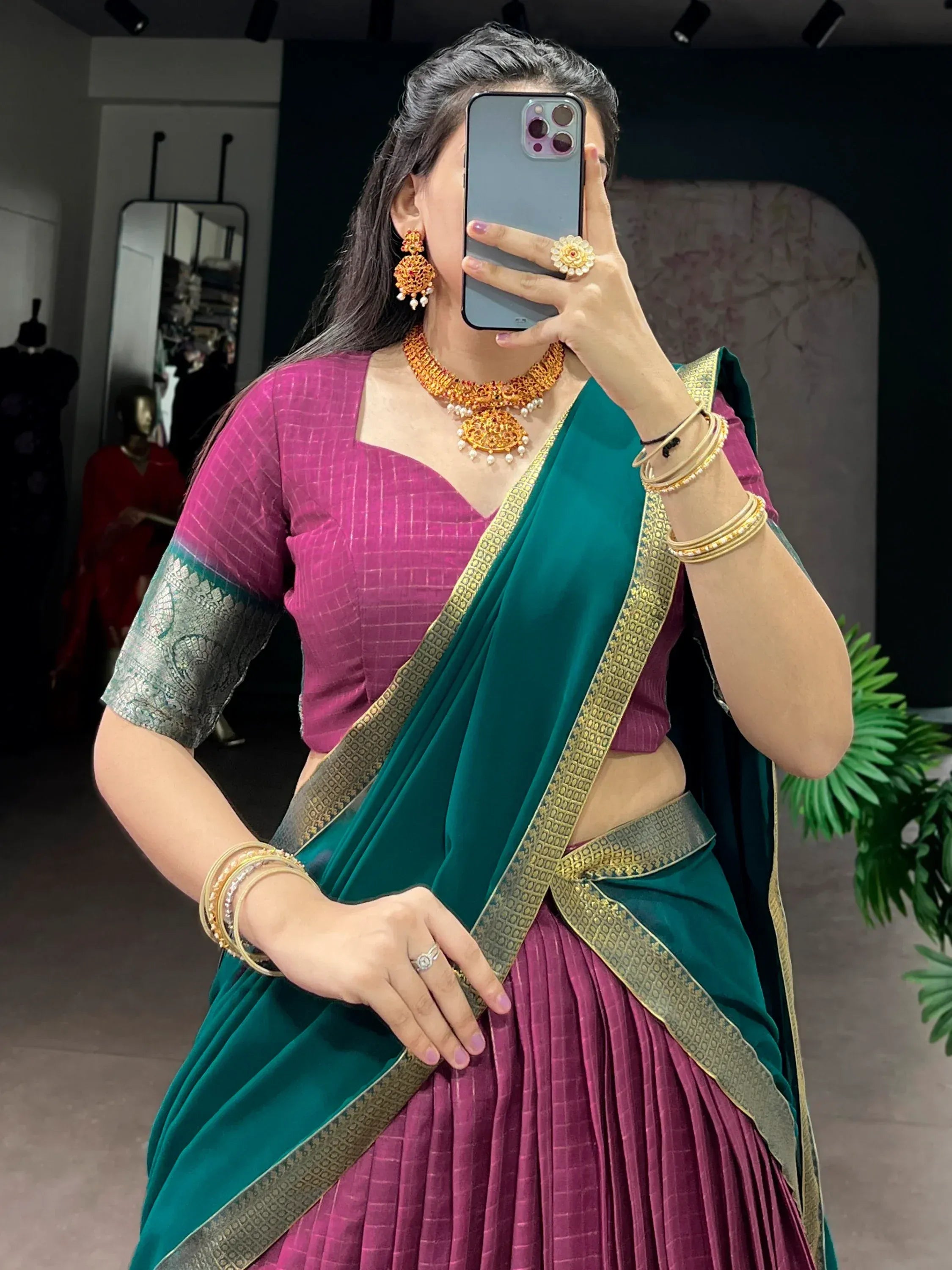 Regal Pink Zari Weaving Silk Festive Wear Lehenga Choli With Dupatta
