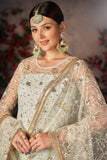 Wild Light Sea Green Thread Embroidery Festival Wear Salwar Suit