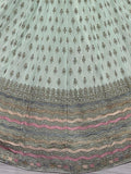 Alluring Sea-Green Zari Metallic Embroidered Georgette Lehenga Choli