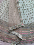 Alluring Sea-Green Zari Metallic Embroidered Georgette Lehenga Choli