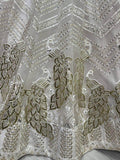 Elegant White Sequined Embroidery Party Wear Lehenga Choli