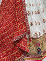 Enchanting White Sequins Silk Traditional Lehenga Choli With Dupatta